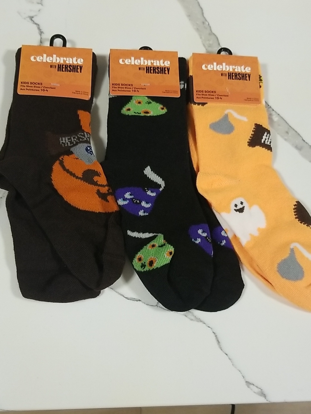 Kids' Halloween Hersheys Socks Size 10-4